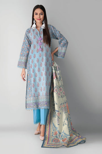 Alk21404 Blue Khaadi Winter 2021